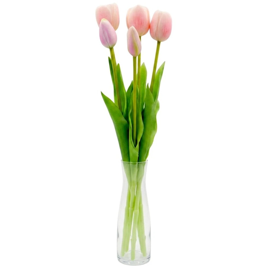 Saska Garden Розовые тюльпаны 39 см декорация – 4