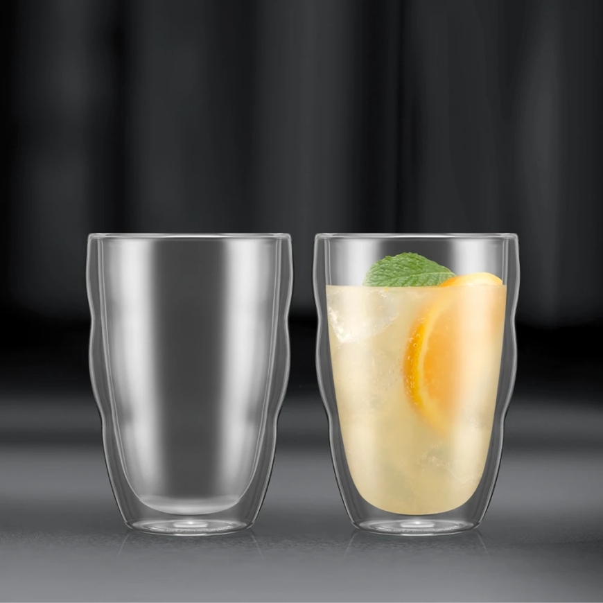 Bodum Pilatus Dubultās sienas glāzes 350 ml 2 gab. Caurspīdīgas – 4
