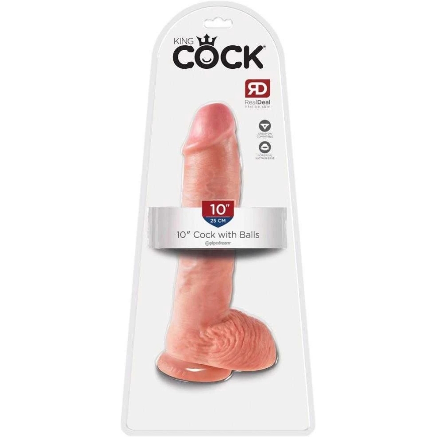 Pipedream „King Cock“ bumbiņas 10 collu 26,7 cm – 4