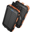 Išorinė baterija Power Bank Hoco J164 Solar 10W 8000mAh juoda Išorinė baterija Power Bank Hoco J164 Solar 10W 8000mAh juoda