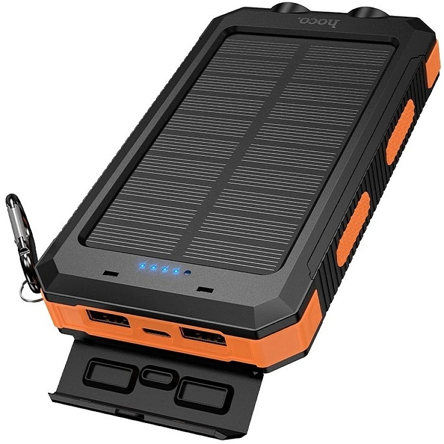 Ārējā baterija Power Bank Hoco J164 Solar 10W 8000mAh melna – 4