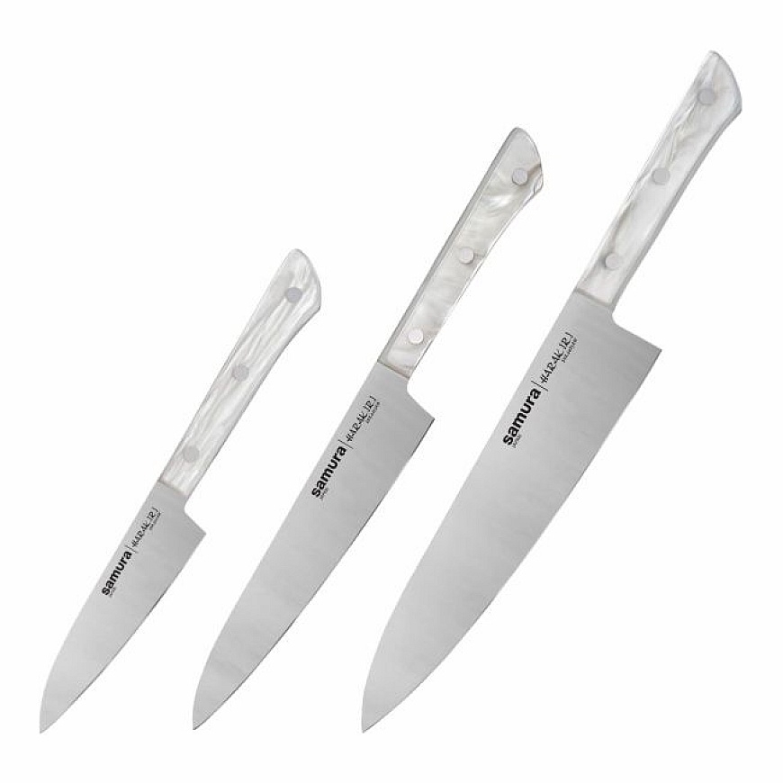 SAMURA 3 kööginõude komplekt akrüül SHR-0220AW (4751029327666)