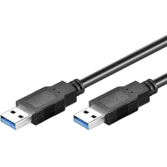 USB-kaapeli Goobay USB-A - USB-A 1,8 m Musta (93928)