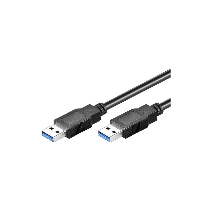 USB kabelis Goobay USB-A - USB-A 1,8 m Juodas (93928)