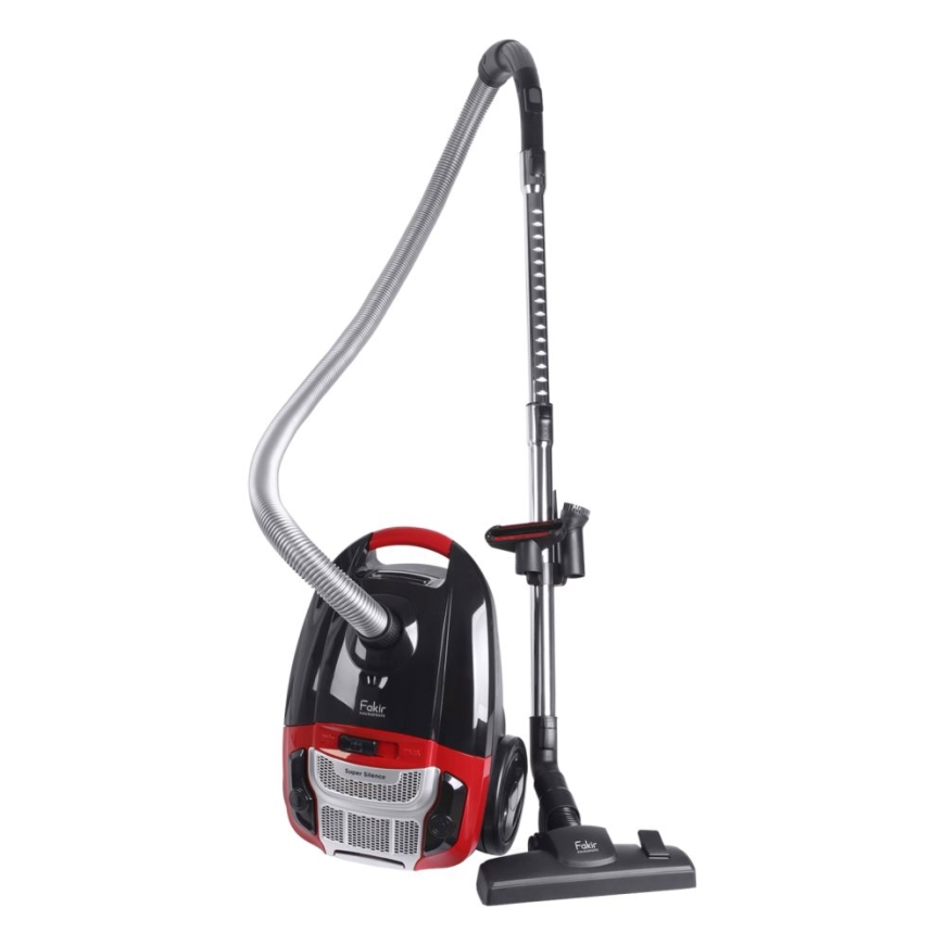 RED VAC POWER Canister Vacuum Cleaner, black/red - 700 Watt