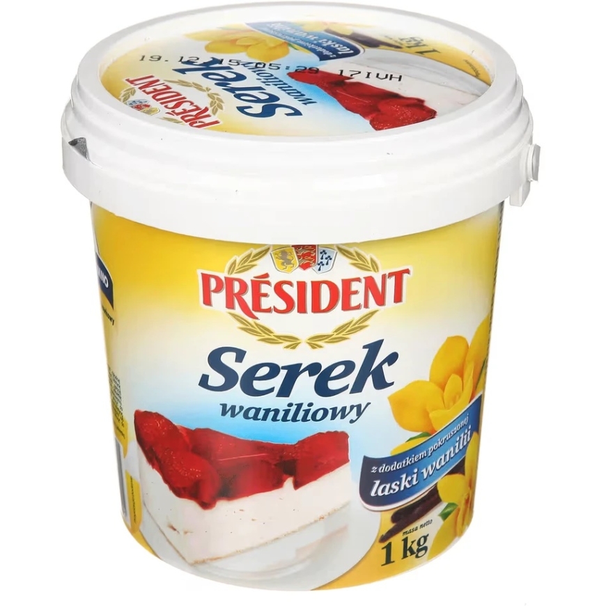 PRESIDENT vanilline kodujuust, 1kg