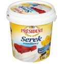 Varškė PRESIDENT vanilinė, 1kg