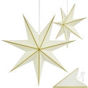 Kaleidoscope Decoration Edelman Decorative Hanging Star Paper FSC 18x45 cm 7 Rays MICA Ecru Kaleidoscope Decoration Edelman Decorative Hanging Star Paper FSC 18x45 cm 7 Rays MICA Ecru