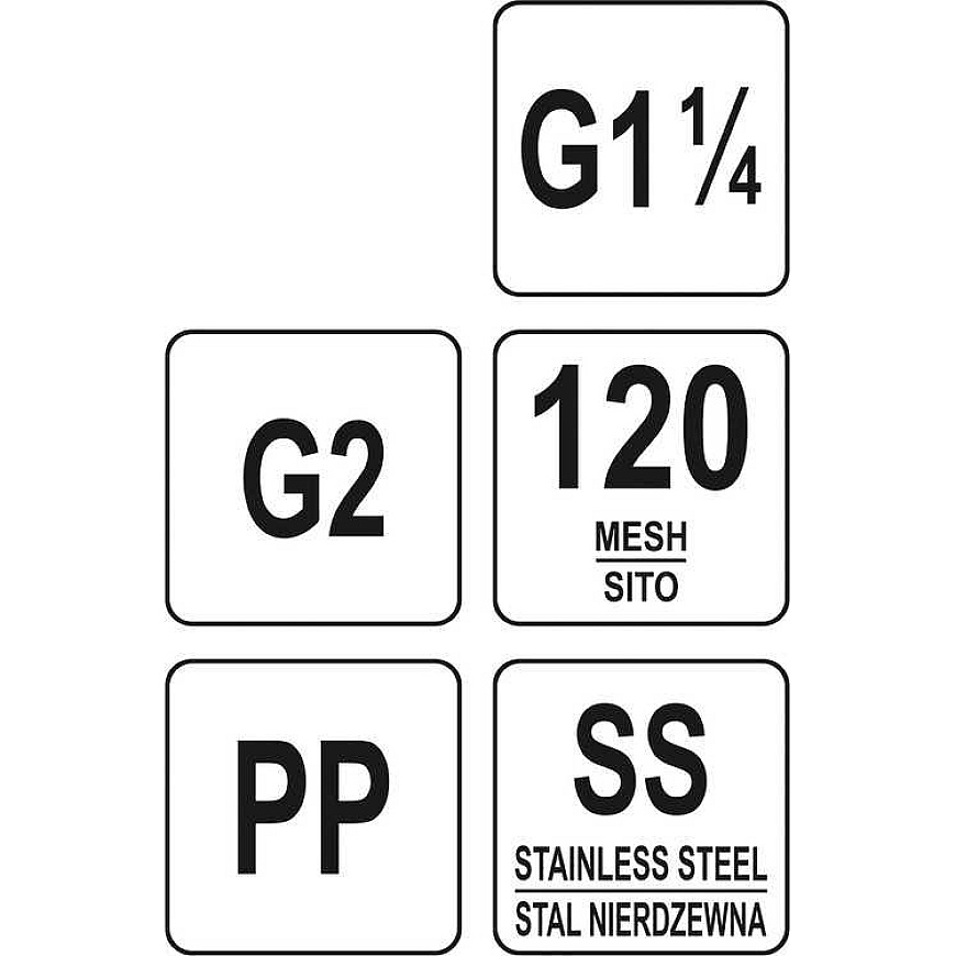 FLO Toya Sa Poland Asenduskassett Y- tüüpi veefiltrile | 1.5" ja 2" (88936) – 3
