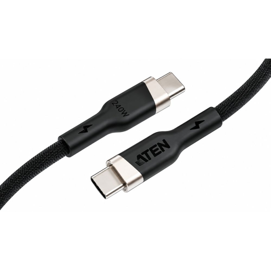 240W USB-C - USB-C punottu latauskaapeli, 1 m | 2L-3101P240 | USB-C - USB-C