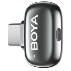 Boya bezvadu mikrofons mini 2-01 Lightning/USB-C mēness sudraba 6977490711829 (6977490711829)