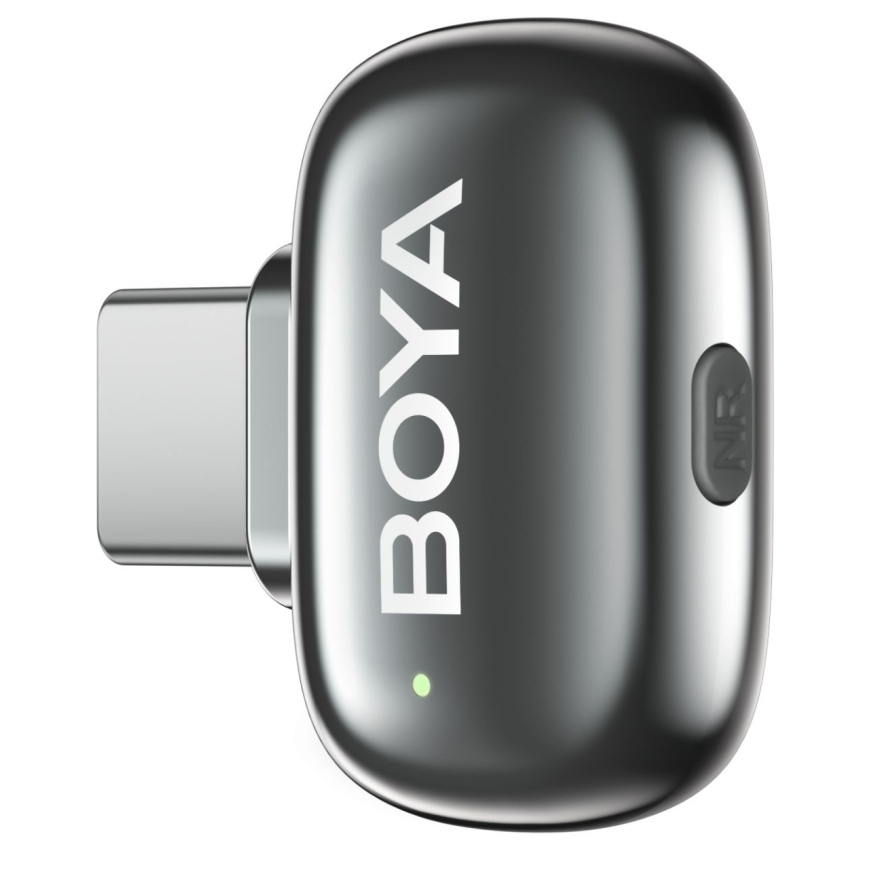 Boya bevielis mikrofonas mini 2-01 Lightning/USB-C mėnulio sidabrinis 6977490711829 (6977490711829)