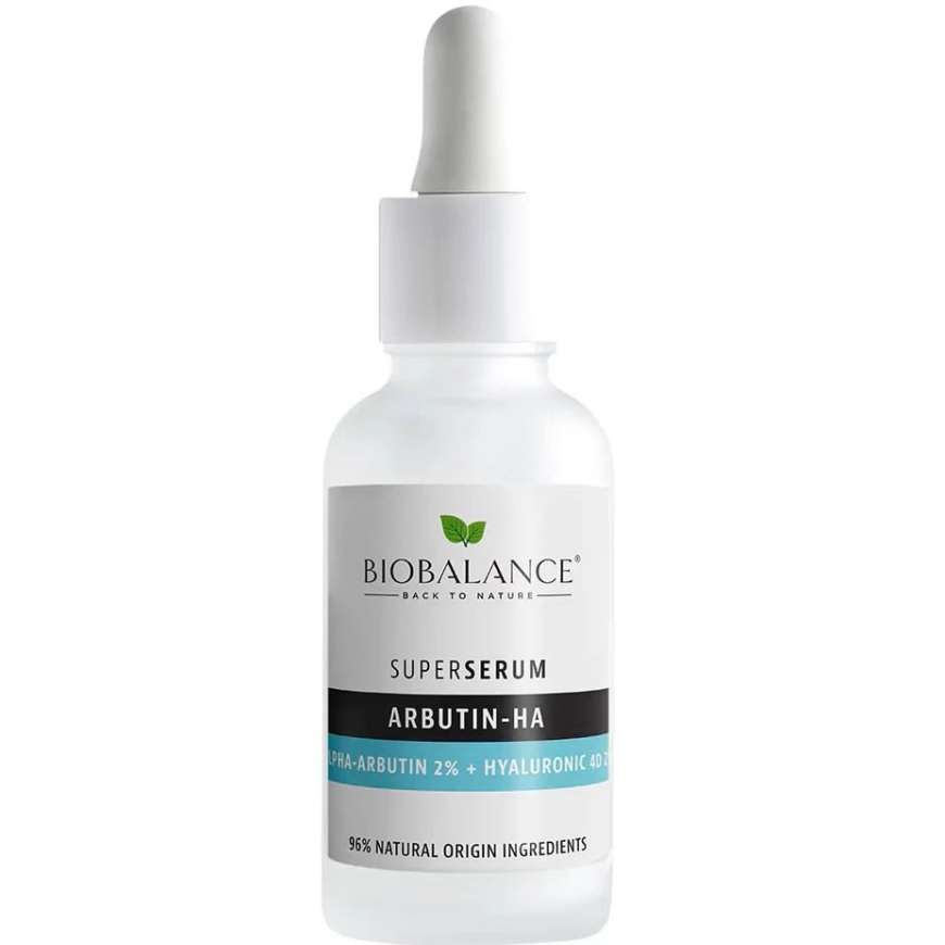Bio Balance Arbutin-HA nuo pigmentacijos dienos ir nakties serumas veidui, 30 ml