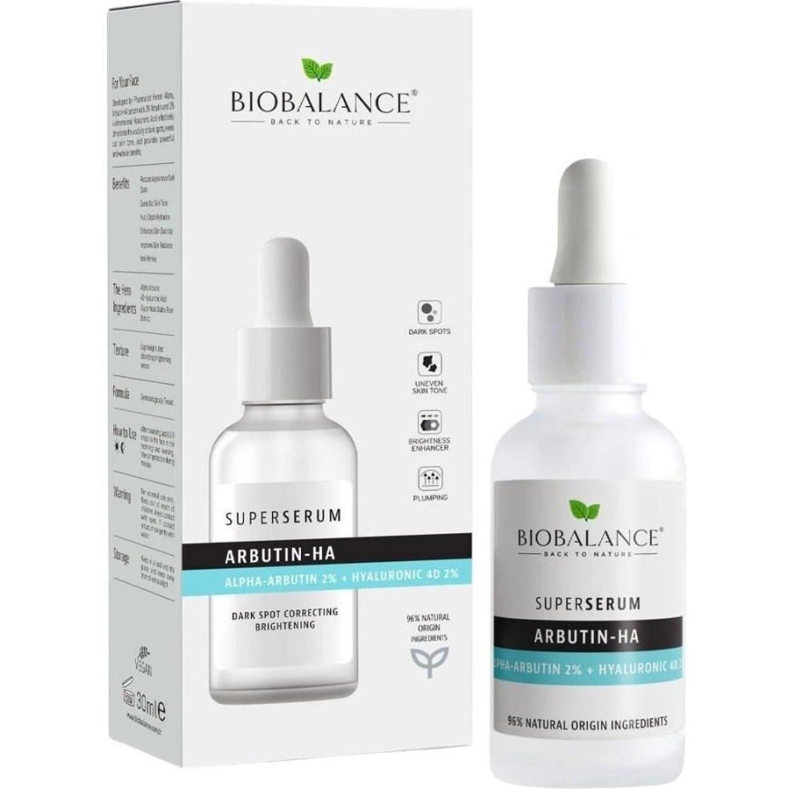 Bio Balance Arbutin-HA anti-pigmentation day and night face serum, 30 ml – 3