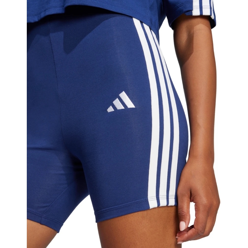 adidas Essentials 3-Stripes Kõrge Vöökoht Biker Shorts Naistele Sinine JE1225 (XL) – 5