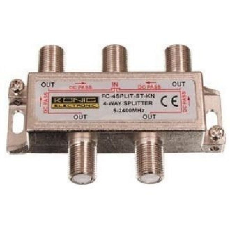 Сплиттер ТВ на 4 выхода 5-2050 МГц