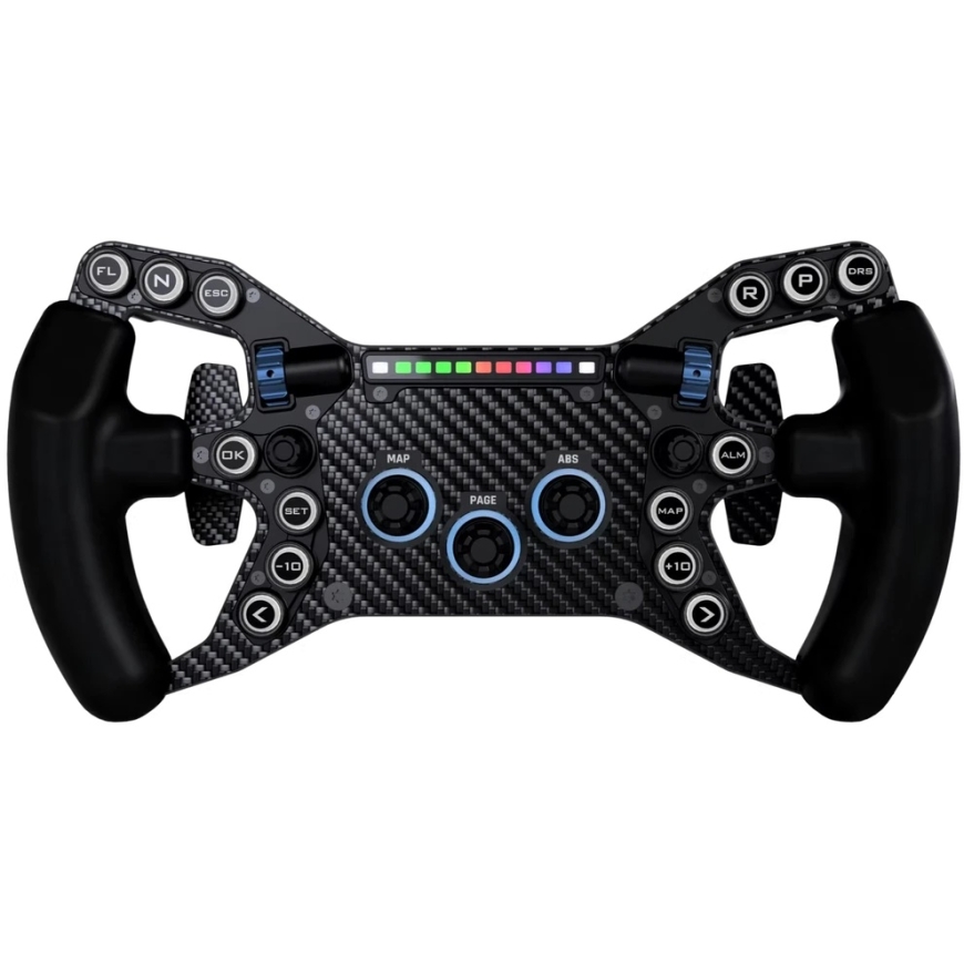 "Base Performance Simulators FW1 Formula Wheel Simracing" рулевое колесо, RGB – черный/карбон