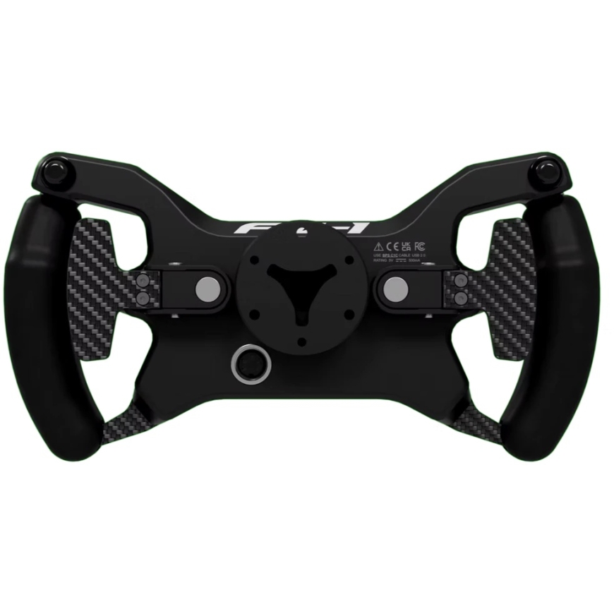 "Base Performance Simulators FW1 Formula Wheel Simracing" rool, RGB – must/karbon – 2