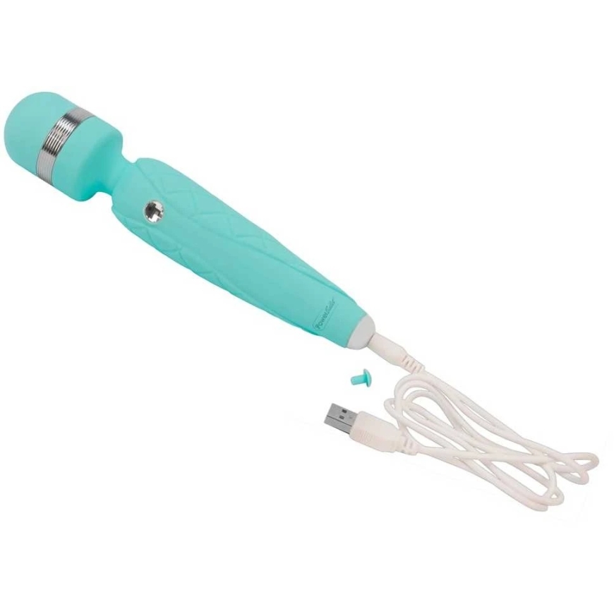 Pillow Talk Pagalvės pokalbis – Cheeky Wand Massager Teal – 5
