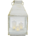 Ambiance Light Koopman Advento -lamppu LED-kynttilöillä 25 cm, 3 kynttilää, ajastin, valkoinen