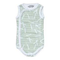Kampanja! Lodger Romper Sprinkle puuvillainen body ilman hihoja Leaf 68 cm RF 070_68