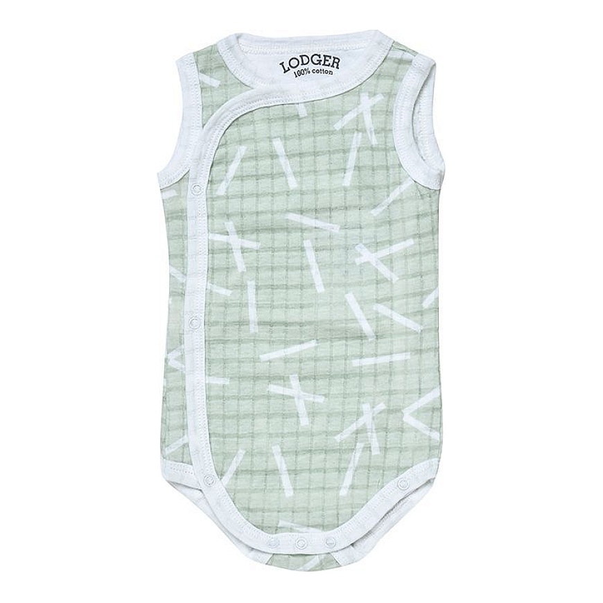 Aktsioon! Lodger Romper Sprinkle puuvillane bodi ilma varrukateta Leaf 68 cm RF 070_68