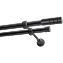 Decastyl Double Curtain Rod FI 19 mm Black 400 cm TECHNO KOWALSKI Decastyl Double Curtain Rod FI 19 mm Black 400 cm TECHNO KOWALSKI