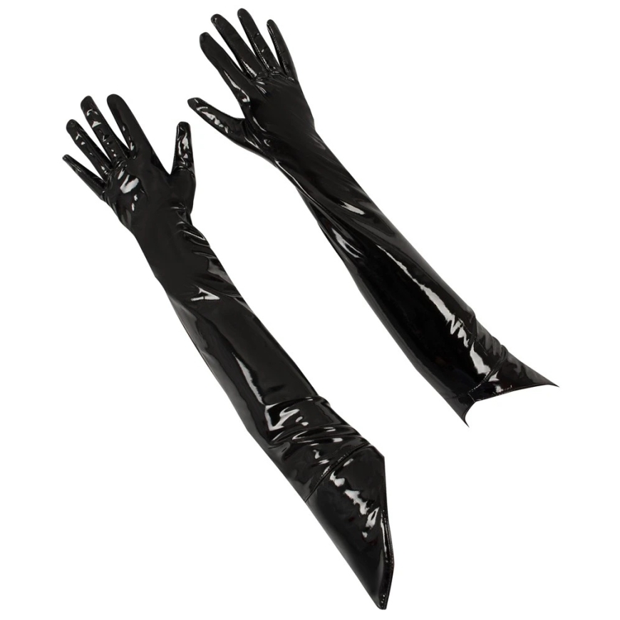 Виниловые перчатки Black Level черные L – 4