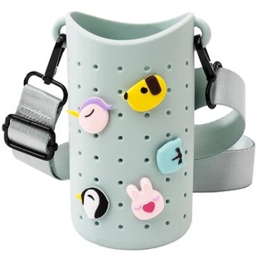 Asobu Bestie Sling green bottle case with strap