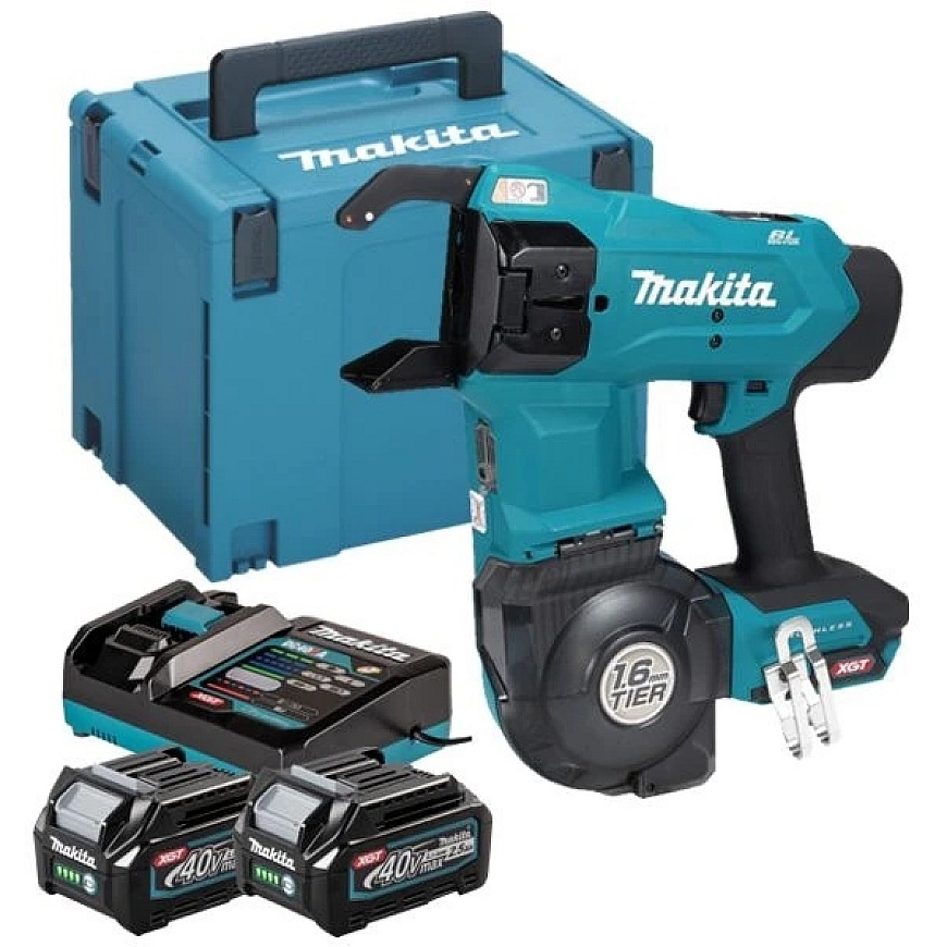 akumuliatorinė wiązarka do prętów zbrojeniowych 40V max XGT Makita [TR001GD203] 2x2,5Ah