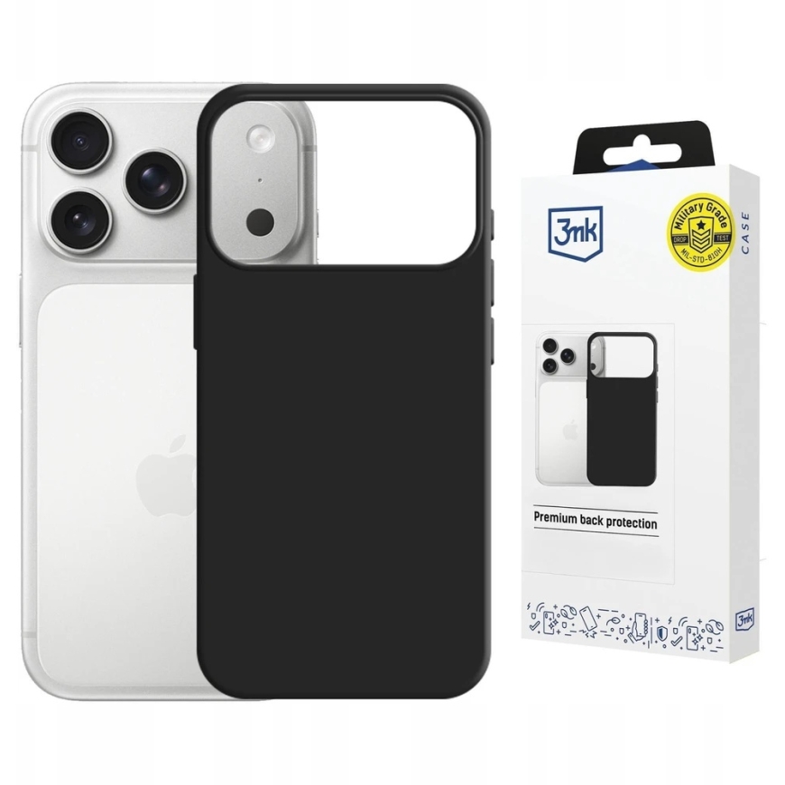 3mk Hardy Mellow MagCase for Apple iPhone 17 Pro/ 18 Pro, black