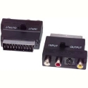 Paar SCART:M - 3RCA:F+SVHS:F ar sledzi AD/SC-M:3RC+SVH (4040849501234)