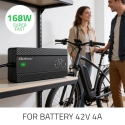 Qoltec 52427 Sähköpyörän laturi 36 V | 42 V | 4A | Bosch-pistoke + virtajohto Qoltec 52427 Sähköpyörän laturi 36 V | 42 V | 4A | Bosch-pistoke + virtajohto