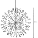 Edelman Christmas Decoration Snowflake Hanging Paper Decoration Diameter 50 cm MICA - White