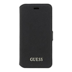 Juodas Saffiano knygos dėklas iPhone 6/6S