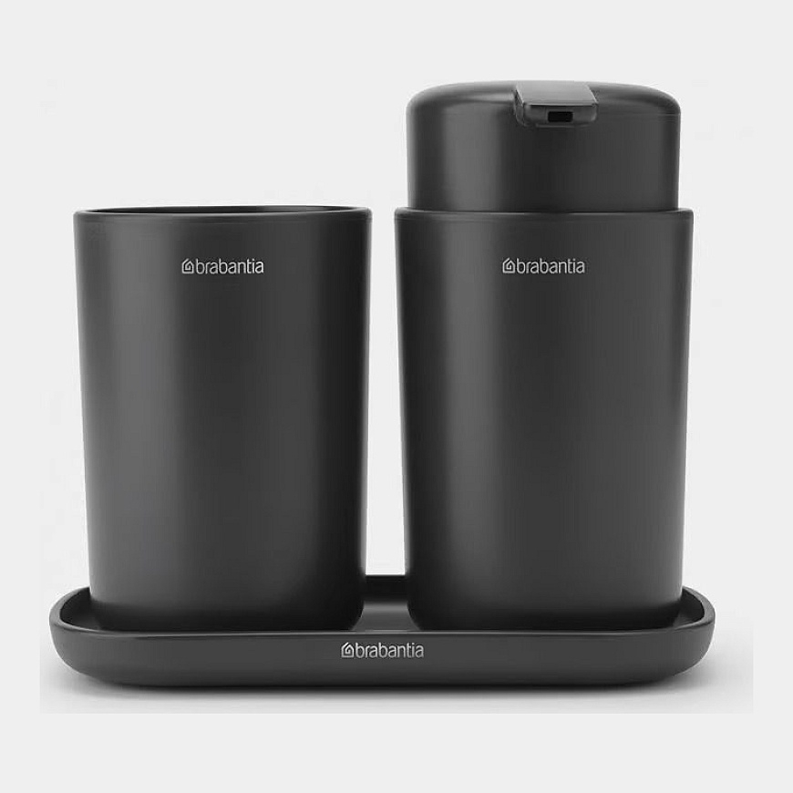 Brabantia Vonios kamb. rink. ReNew 3vnt. - Dark Pilkas