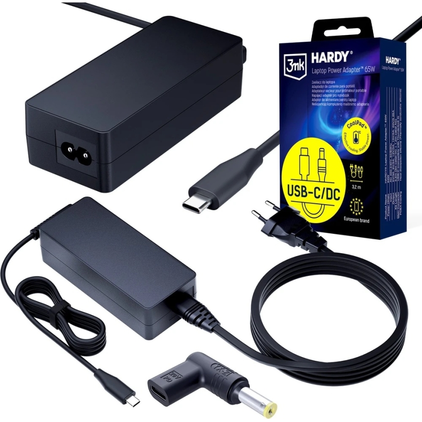 3mk HARDY 65W, mõeldud Acer/Sony 20V USB-C/DC 5,5 x 1,7 mm – 2