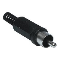 Liitosadapteri RCA kaapeli musta AU/CX-RC-M-P-B (5900804025399)