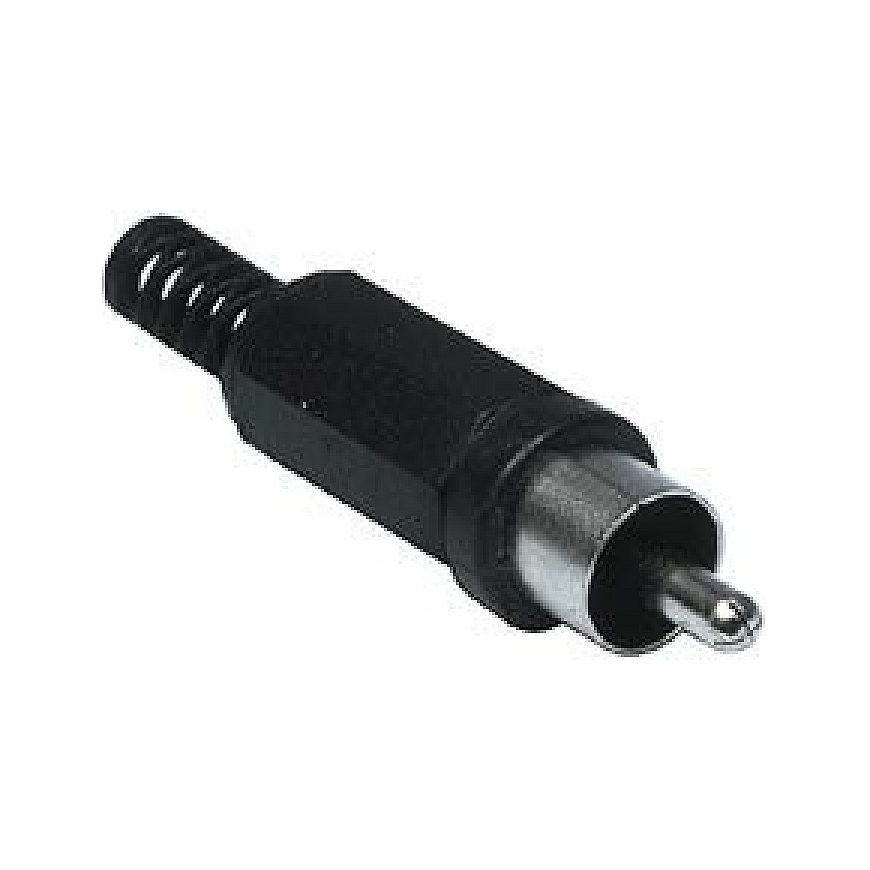 Liitosadapteri RCA kaapeli musta AU/CX-RC-M-P-B (5900804025399)
