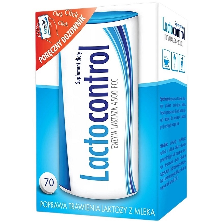 Lactocontrol Laktāzes enzīms 4500 FCC uztura