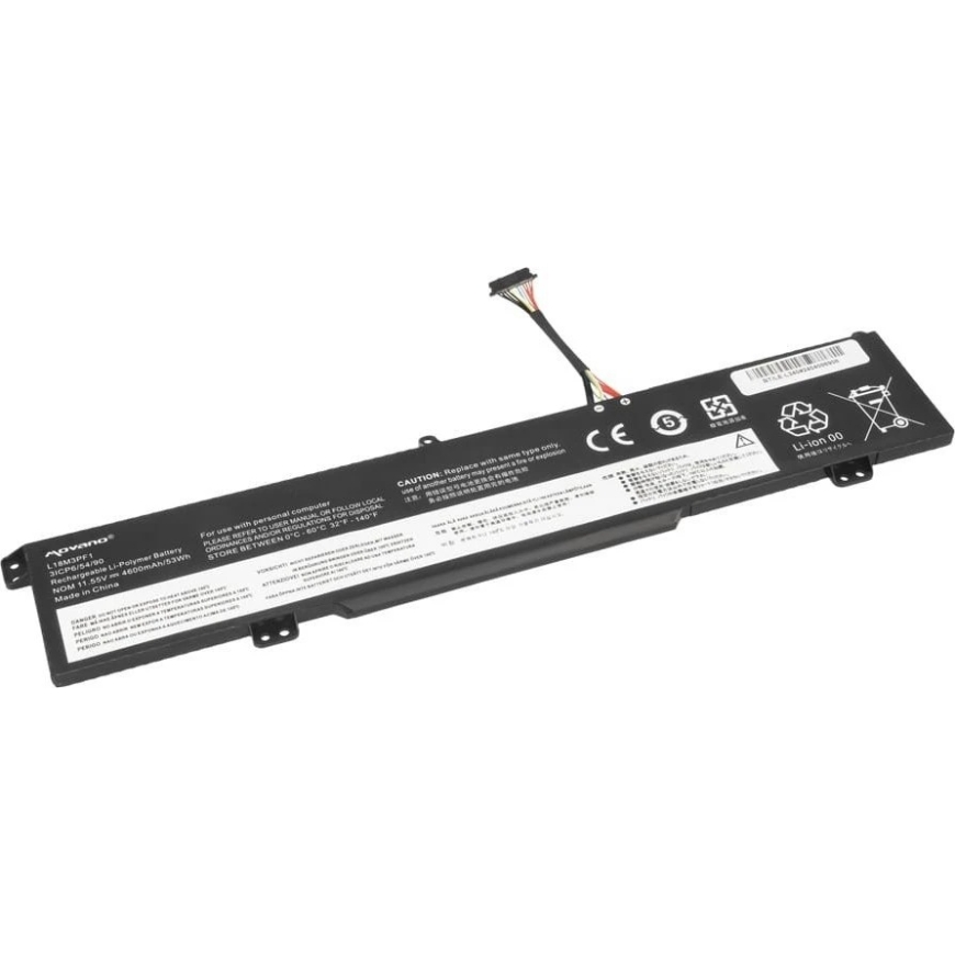 Movano Aku l18m3pf1 Lenovo Ideapad L340-15IRH L340-17IRH jaoks - 4600 mAh (53 Wh) – 3