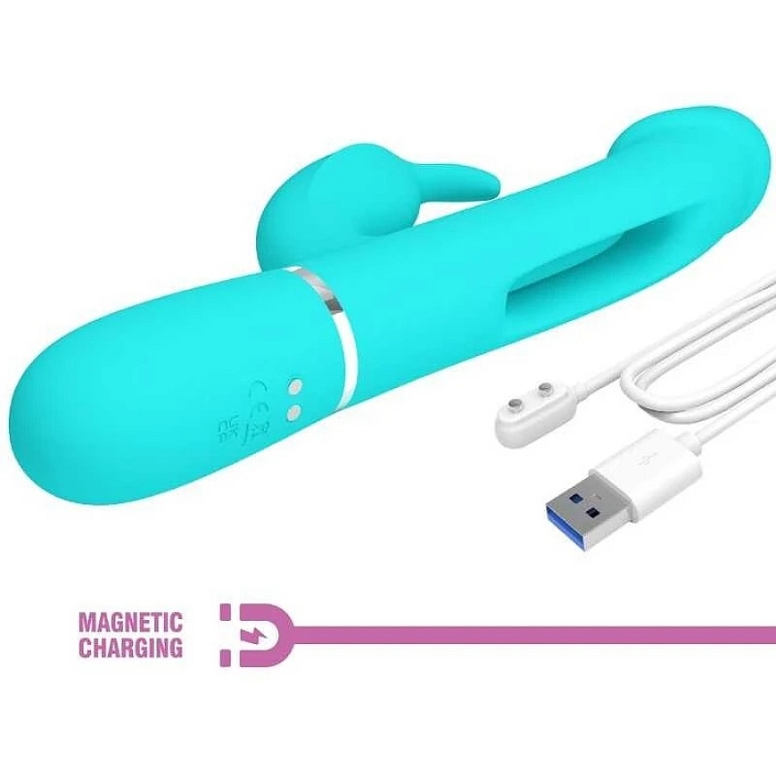 Pretty Love Flirtation PRETTY LOVE - roheline massaažija, 7 vibratsiooni funktsiooni, 4 lakumise seadet – 4