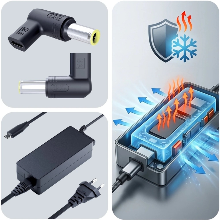 3mk HARDY 65W do IBM/Lenovo 20V USB-C/DC 7.9 x 5.5mm – 3