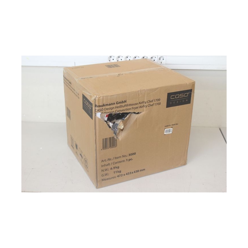 MÜÜK. 03000 AirFry Chef 1700 Disaineri õhufritüür, võimsus 1700 W, korvimaht 6 L, 12 programmi, must, 03000 AirFry Chef 1700 või