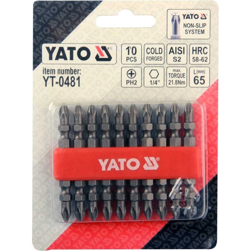 Yato Toya Sa Poola Peitsi komplekt | kahepoolsed | PH2x65 mm | 10 tk. (YT-0481) – 4