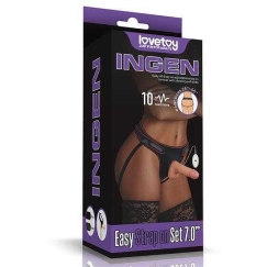 Lovetoy Värisevä "Easy Strapon" -setti 7.0''