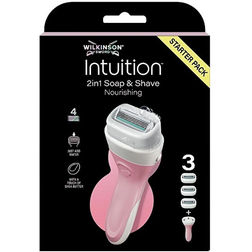 Wilkinson Sword 2in1 muilas ir skutimosi maitinamasis skustuvas + 3 galvutės