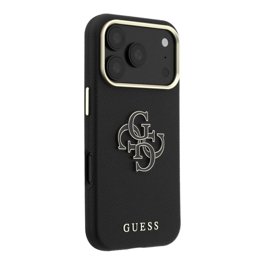 Apple iPhone 18 Pro SW Grained PU & Big Resin Logo Black