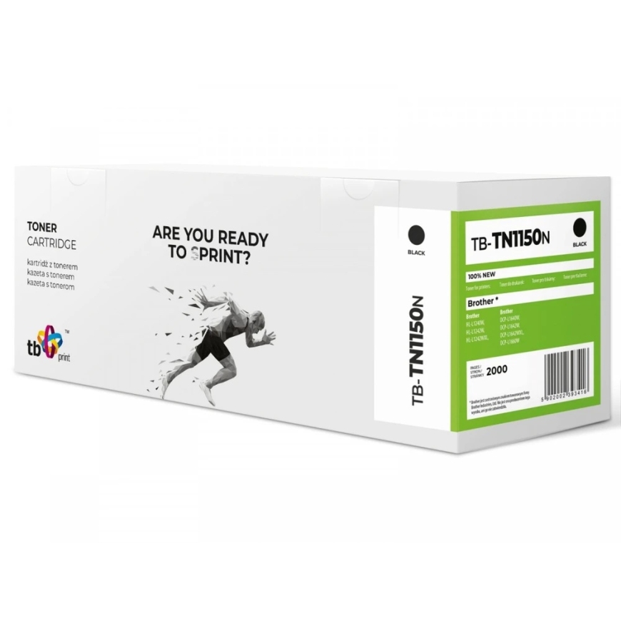 Tb Print toneris, paredzēts Brother HL-L1240W TB-TN1150N melns 100% jauns