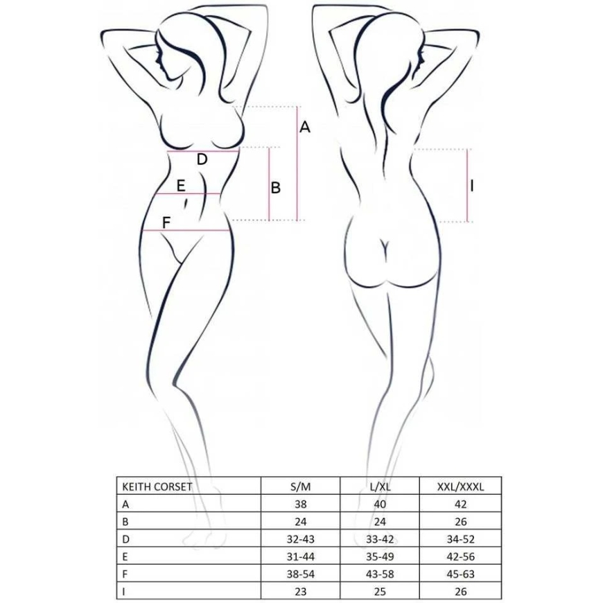 Apakšveļa-KEITH CORSET melns L/XL - Casmir – 3